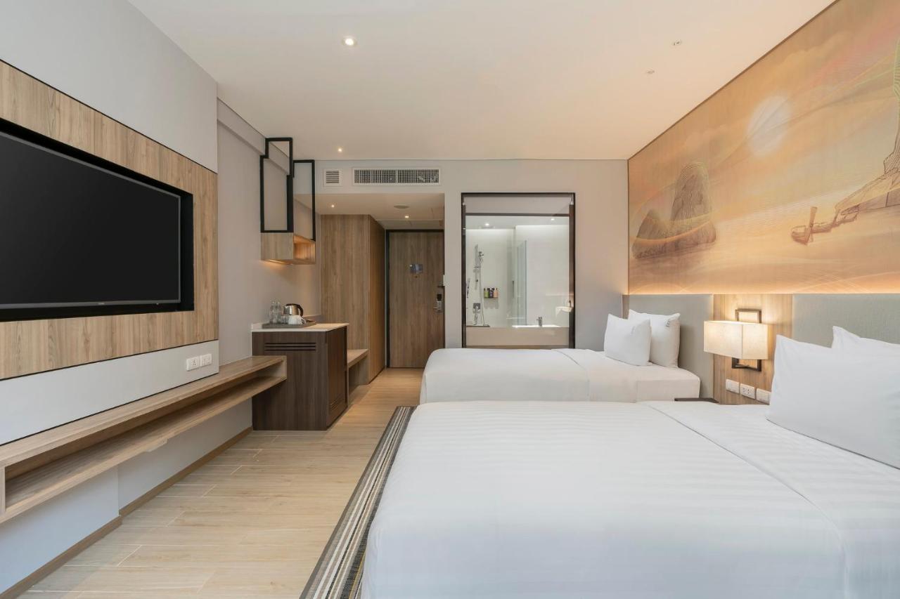 Standard Zimmer mit 2 Einzelbetten und Bergblick