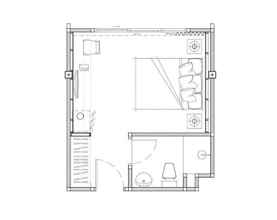 Habitación Doble Estándar con aire acondicionado