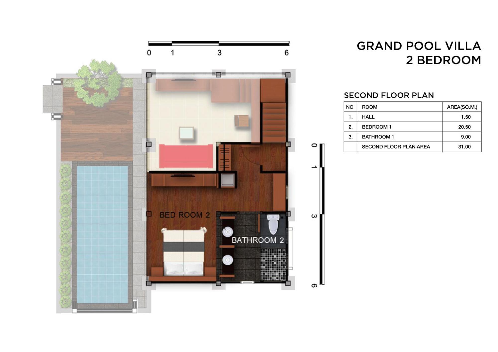 Grande Villa 2 Chambres avec Piscine