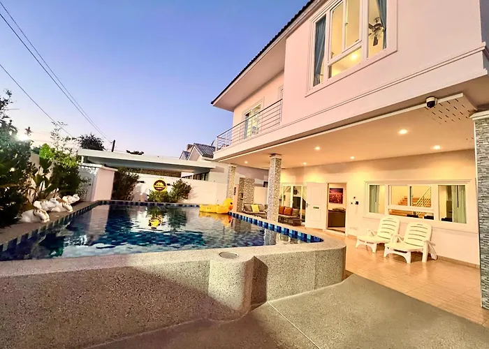 Relax Pool Villa Near Walking Street,Jacuzzi ,Bbq 5Bed 6Bath City House54